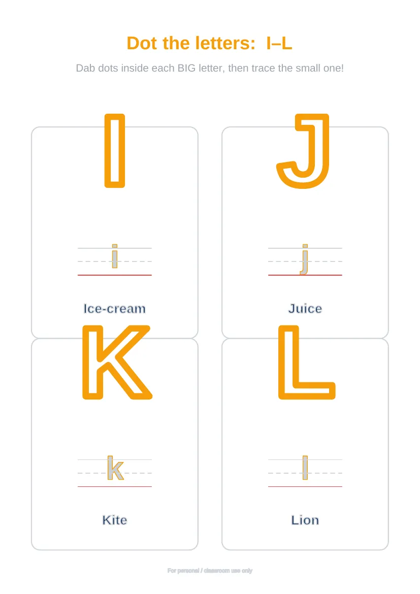 Dot Marker Fun: Alphabet & Numbers sample page