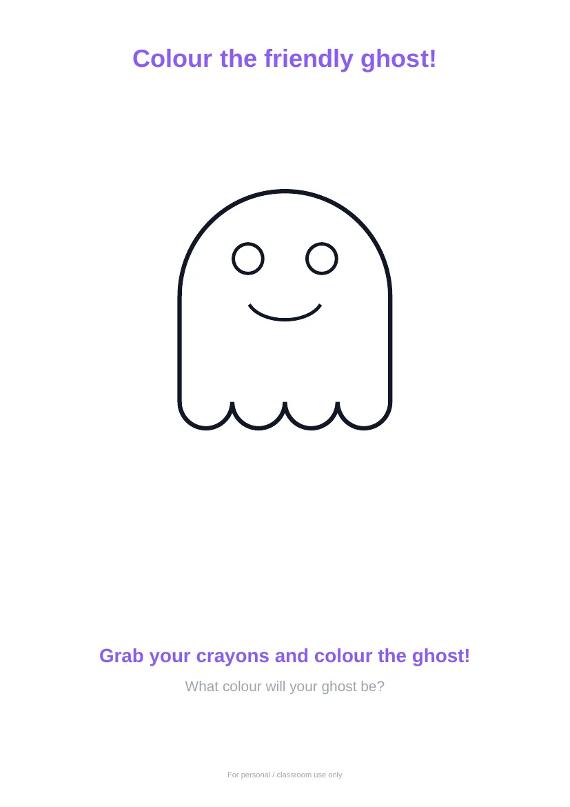 Halloween Fun Pack sample page