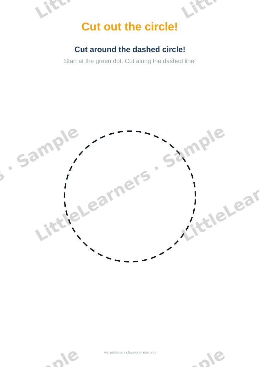 Scissor Skills: Cut Along the Lines sample page 3