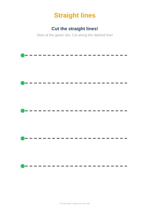 Scissor Skills: Cut Along the Lines